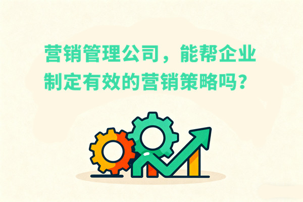 營銷管理公司，能幫企業(yè)制定有效的營銷策略嗎？